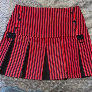 Black n red knockoff Tripp stripped skirt